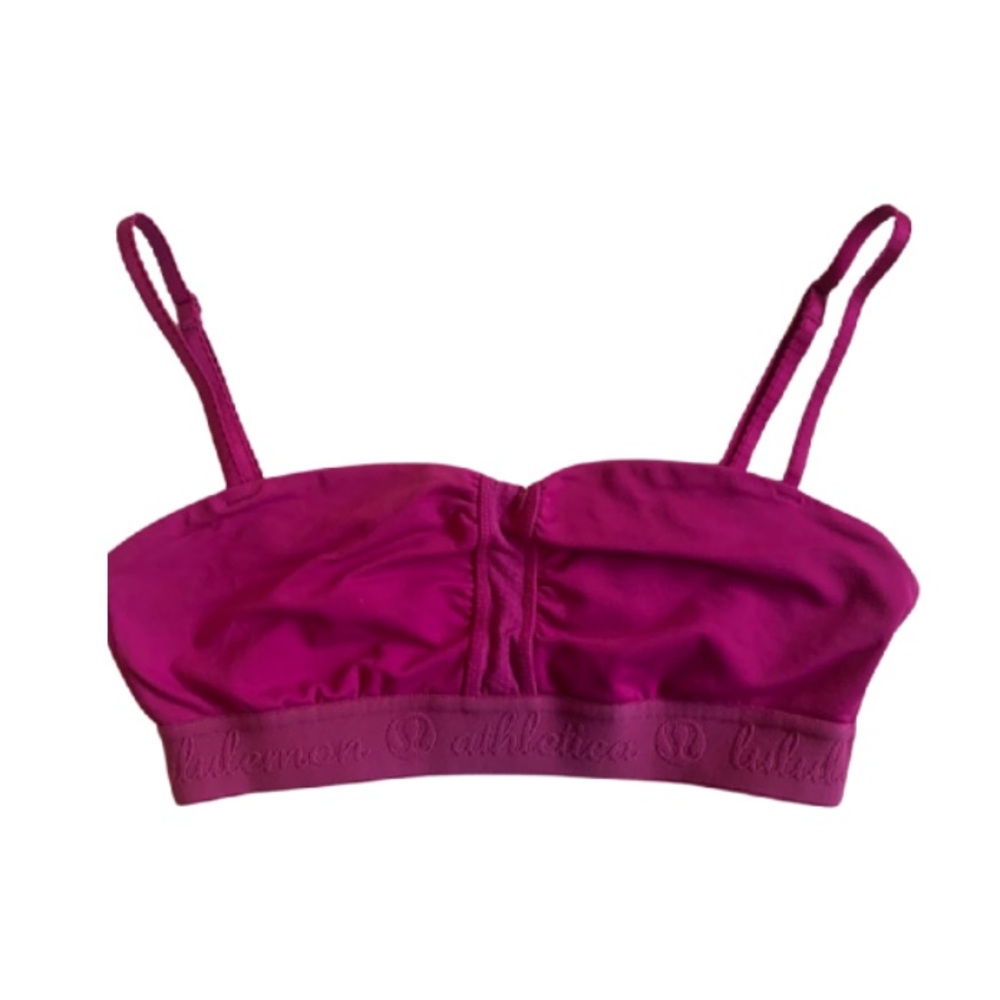 Lululemon Thin Strap Athletic Bra in Dark Raspberry Pink / Purple Size 6 Y2K